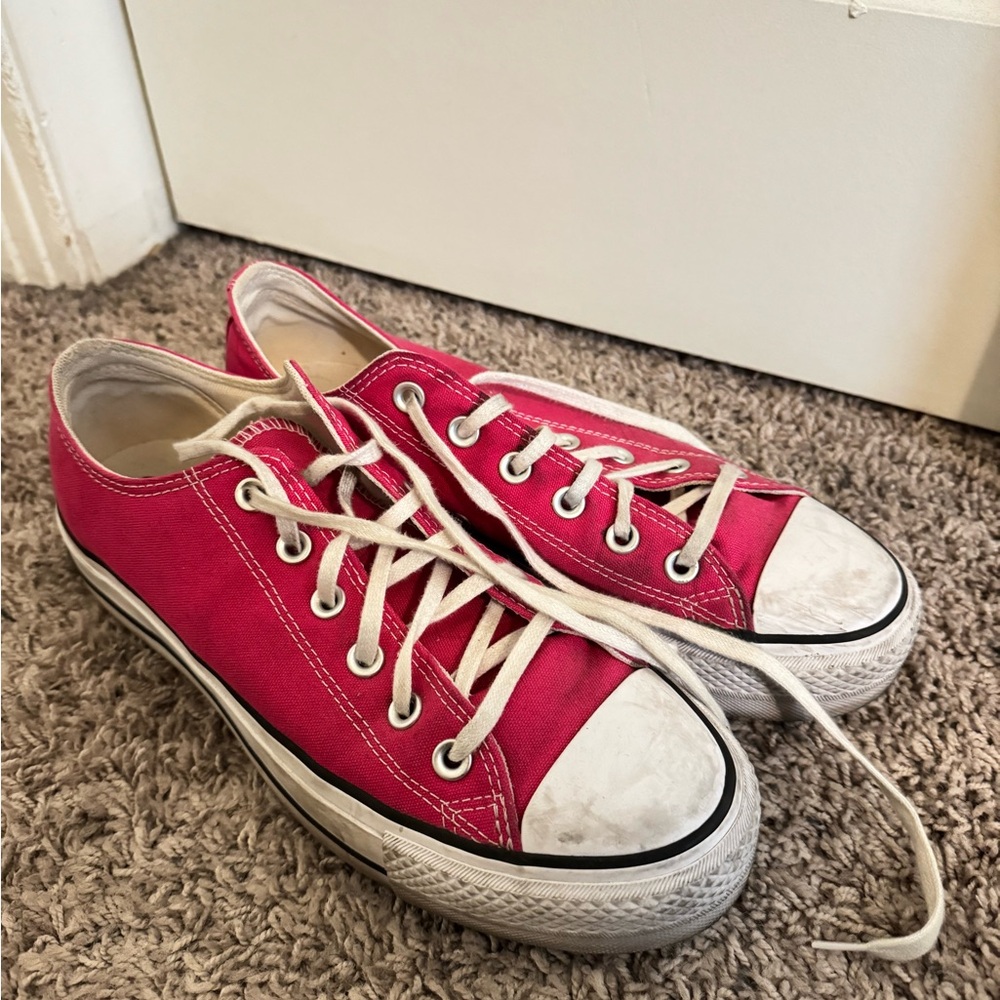 Converse Pink and White Women's Sneakers